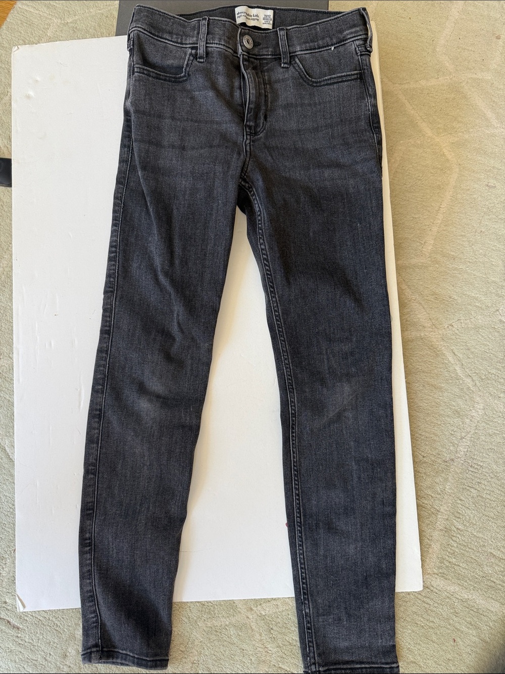 abercrombie kids black skinny jeans